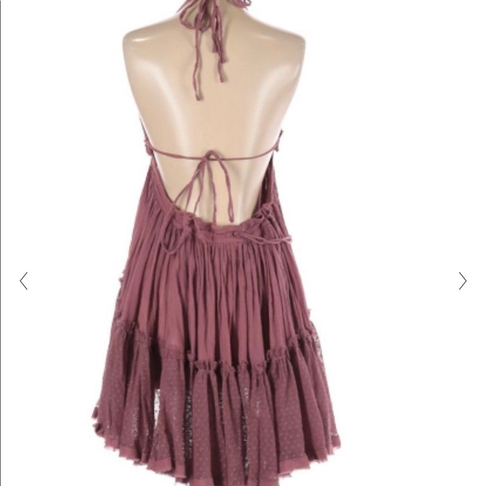 Free People Dusty Rose 100 Degree Mini Boho Dress SOLD - Picture 4 of 5